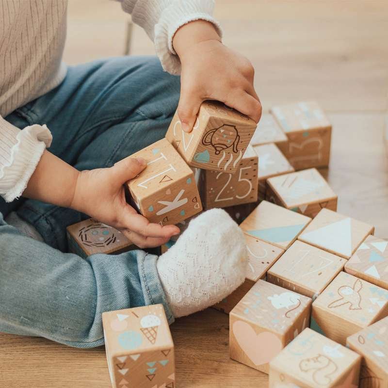 Keepsake Etched Baby Blocks - Image 3